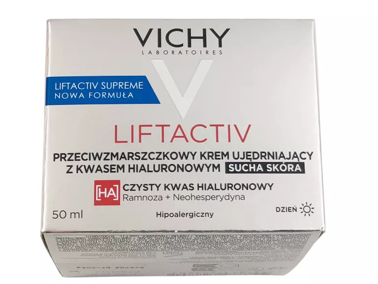 VICHY LIFTACTIV SUPREME Z KWASEM HIALURONOWYM CERA SUCHA 50 ML. NA DZIEŃ