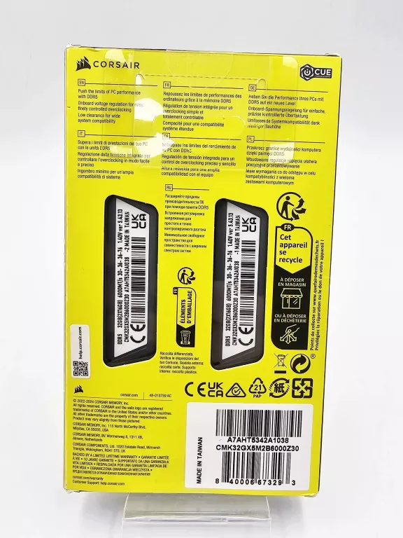PAMIĘĆ CORSAIR VENGEANCE DDR5 32 GB 6000MHZ CL30 CMK32GX5M2B6000Z30
