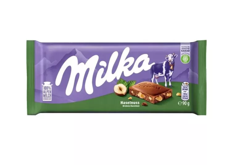 MILKA CZEKOLADA HAZELNUT 90G [ DATA WAŻNOŚCI 24.11.25 ]