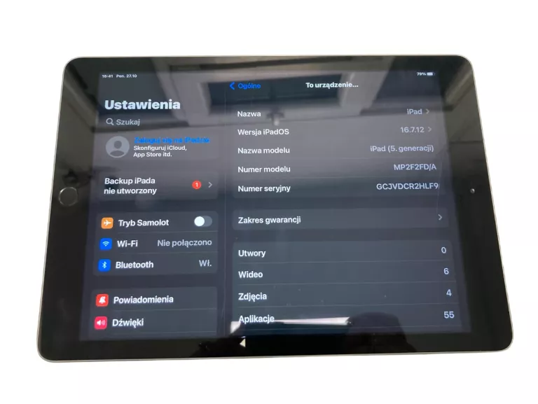 TABLET APPLE IPAD 5 GEN. / A1822