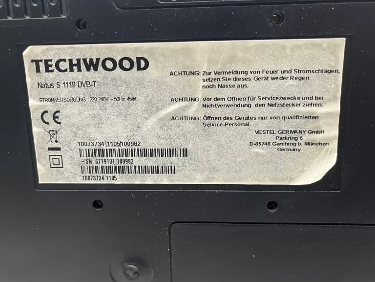TELEWIZOR TECHWOOD NATUS S 1119 HDMI 19"