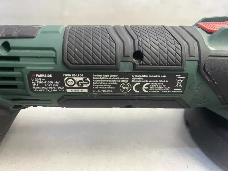 SZLIFIERKA PARKSIDE PWSA-20LI 20V