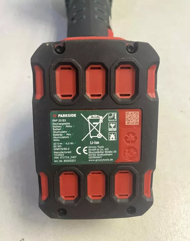 SZLIFIERKA PARKSIDE PWSA-20LI 20V