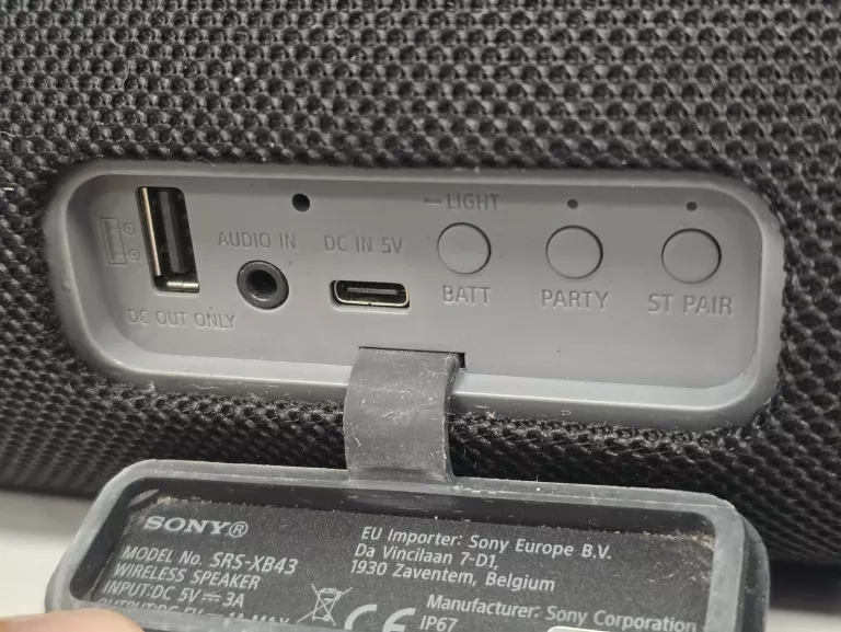 GŁOŚNIK BT SONY SRS-XB43 IP67 32W