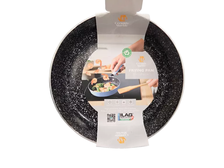 PATELNIA XERAMIE MARBLE FRYING PAN 16CM