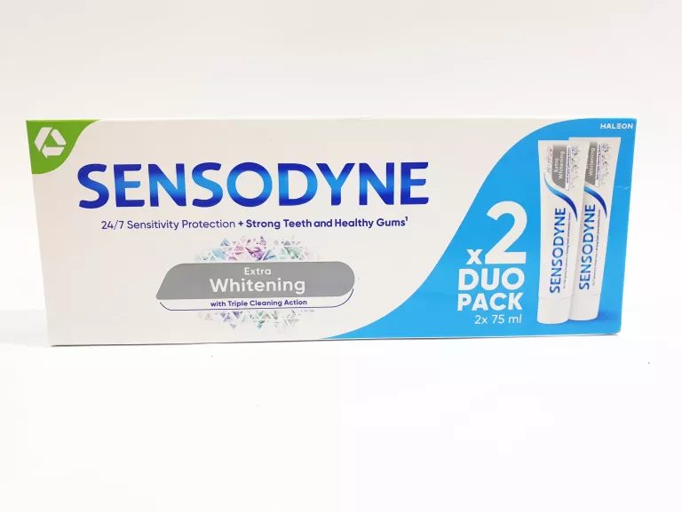 SENSODYNE EXTRA WHITENING DUO PACK TOOTHPASTE 2 X 75 ML