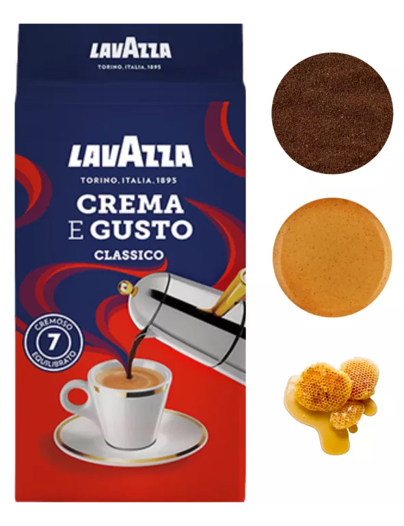 LAVAZZA CREMA E GUSTA KAWA MIELONA 250G