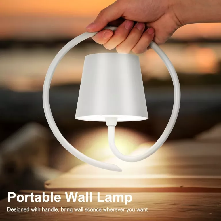 FAITHORSE AKUMULATOROWA LAMPA ŚCIENNA KINKIET RGB KOLOR BIAŁY