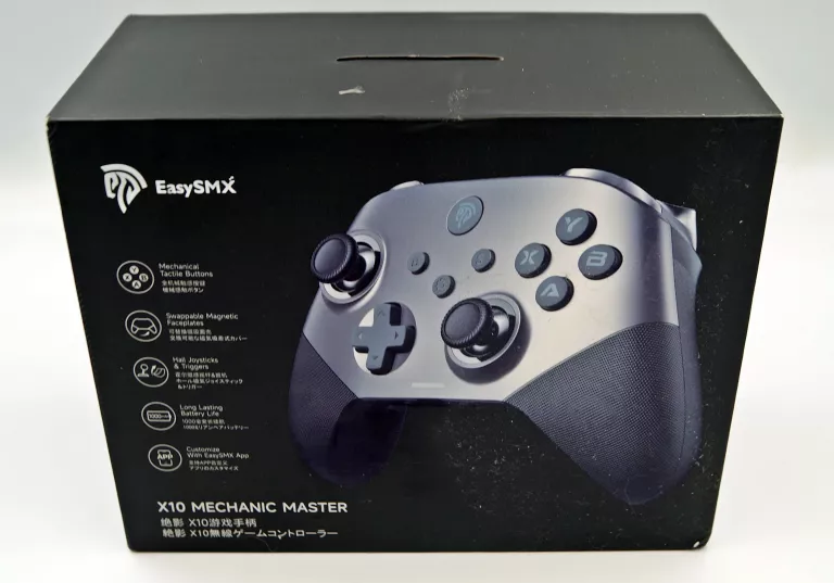 PAD BEZPRZEWODOWY EASYSMX X10 PC ANDROID IOS SWITCH WYMIENNA OBUDOWA HALL