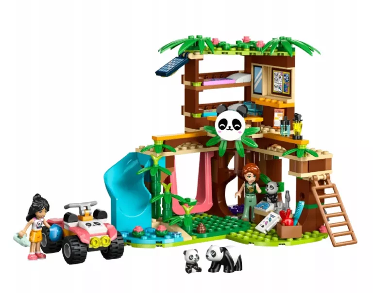 LEGO FRIENDS 42648 OPIEKA NAD PANDAMI W REZERWACIE PANDA DOMEK NA DRZEWIE