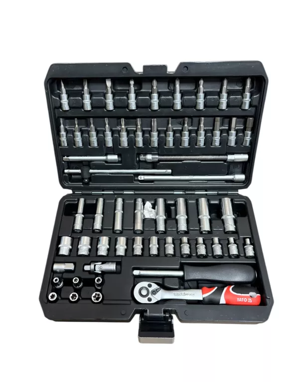 YATO YT-14501 ZESTAW NARZĘDZIOWY KLUCZY NASADEK 1/4'' KPL. 56 SZT.