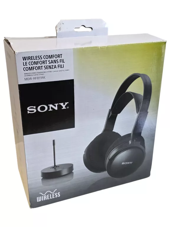 SŁUCHAWKI NAUSZNE SONY MDR-RF811RK CZARNY *IDEAŁ*