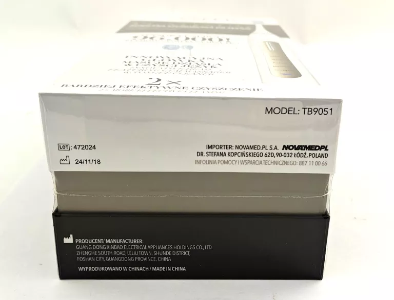 SZCZOTECZKA ELEKTRYCZNA VITAMMY PLATINUM VITAMMY TB9051