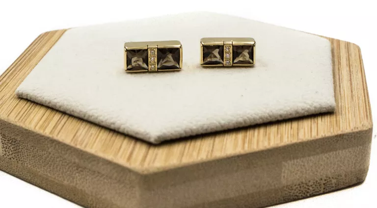 sliczne-zlote-kolczyki-z-brylantami-i-bronzowym-kwarcem-w509-g-14k-ean-gtin-5906952400620