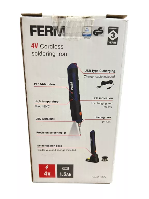 LUTOWNICA GRZAŁKOWA OPOROWA FERM 4 W SGM1022 4V-1.5AH
