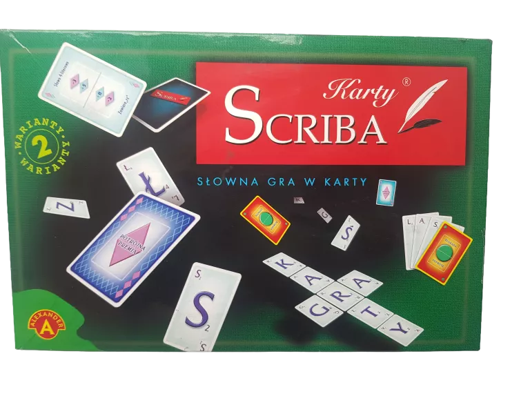 KARTY SCRIBA SŁOWNA GRA W KARTY