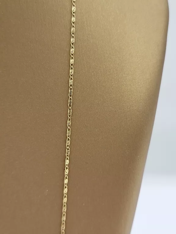 DELIKATNY ZŁOTY ŁAŃCUSZEK - ŁADNY SPLOT 1.42G/585/50CM