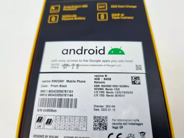 REALME 9I 4/64GB DUAL SIM