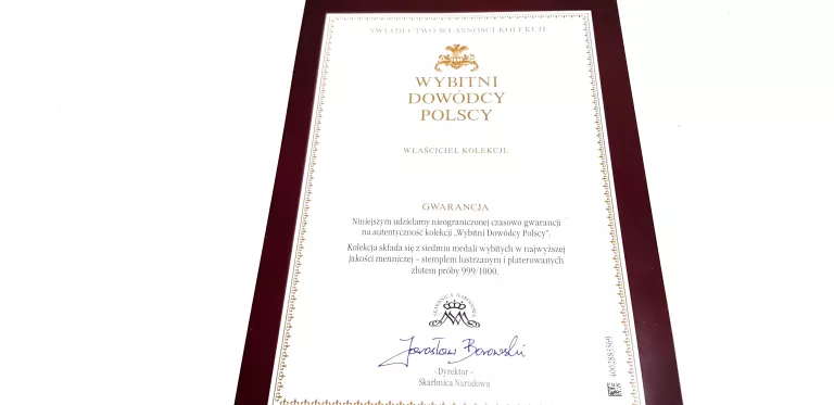 KOLEKCJA MEDALI WYBITI DOWÓDCY POLSCY SKARBNICA NARODOWA STAN BDB