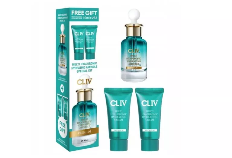 CLIV ZESTAW HYALURONIC NAWILŻAJĄCA AMPUŁKA DO TWARZY 30 ML + KREM 2X10 ML
