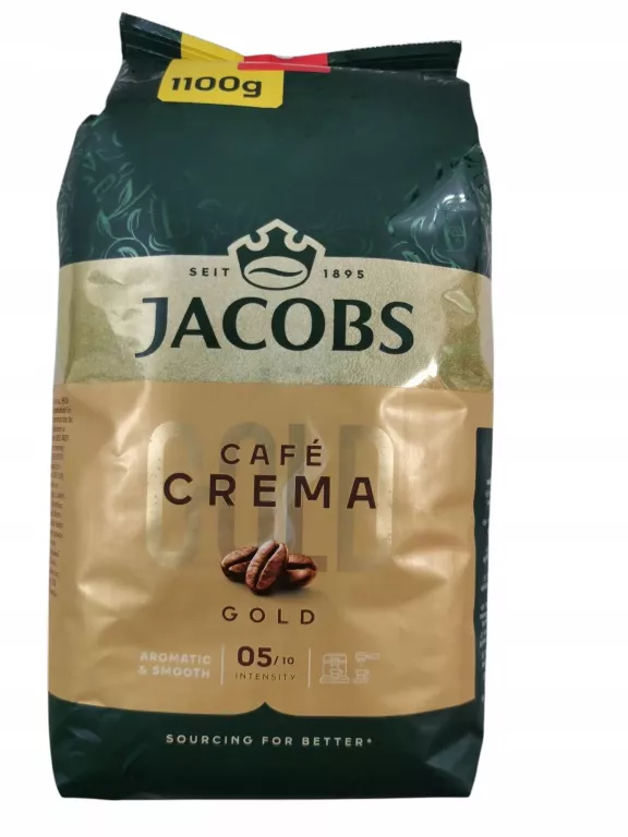 KAWA ZIARNISTA ARABICA JACOBS CREMA 1100 G