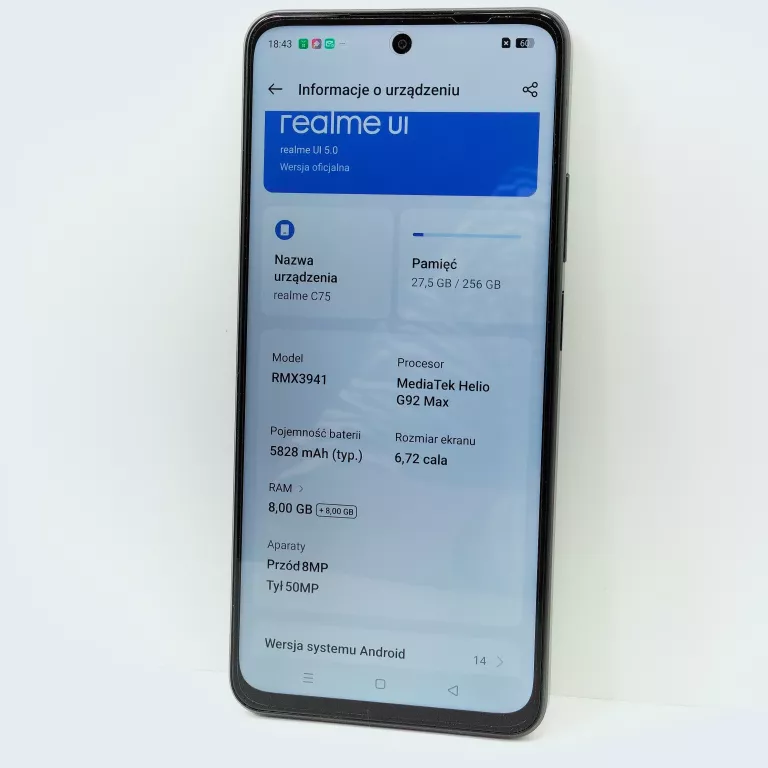 REALME C75 8GB/256GB OKAZJA!