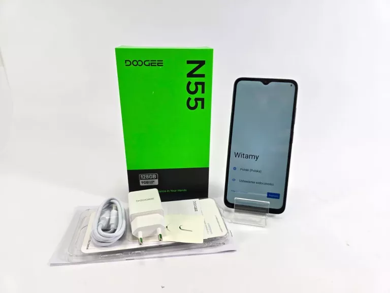 DOOGEE N55 SMARTFON 4GB/128GB 6,56"HD+ IPS LTE DUALSIM WIFI ETUI CZARNY