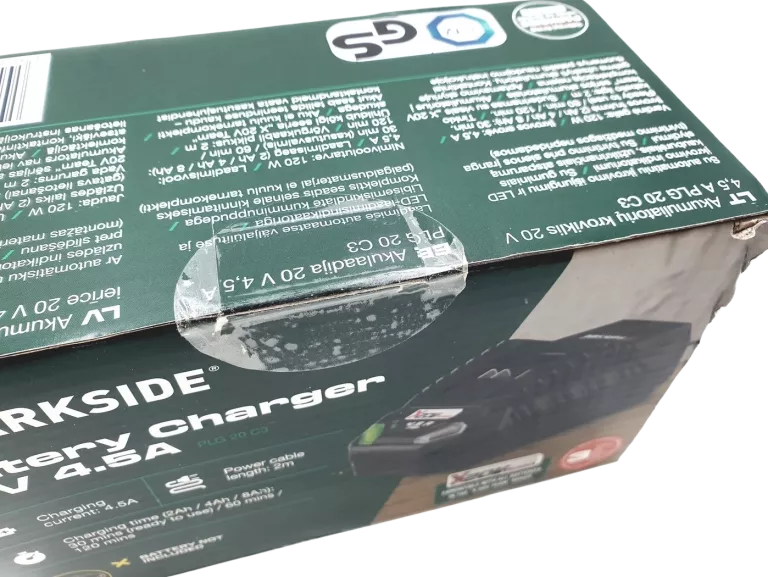 ŁADOWARKA AKU PARKSIDE PLG 20 C3 X20V TEAM 20V 21.5V 4.5A 120W
