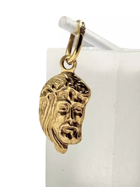 ZŁOTY MEDALIK JEZUS W KORONIE CIERNIOWEJ 0,63G 585