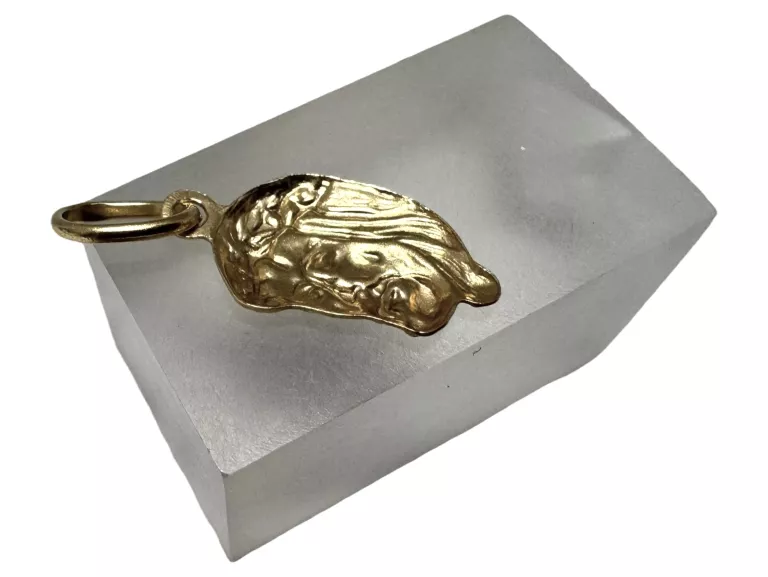 ZŁOTY MEDALIK JEZUS W KORONIE CIERNIOWEJ 0,63G 585