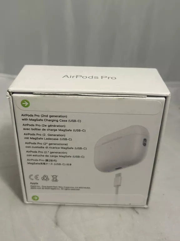 APPLE AIRPODS 2 PRO PUDEŁKO + ŁADOWARKA