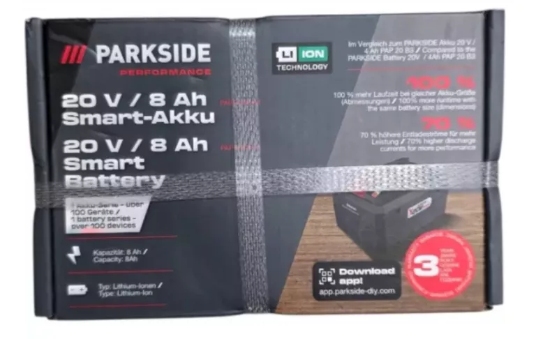 AKUMULATOR SMART 8AH 20V PAPS 208 A1 BLUETOOTH WYDANIE