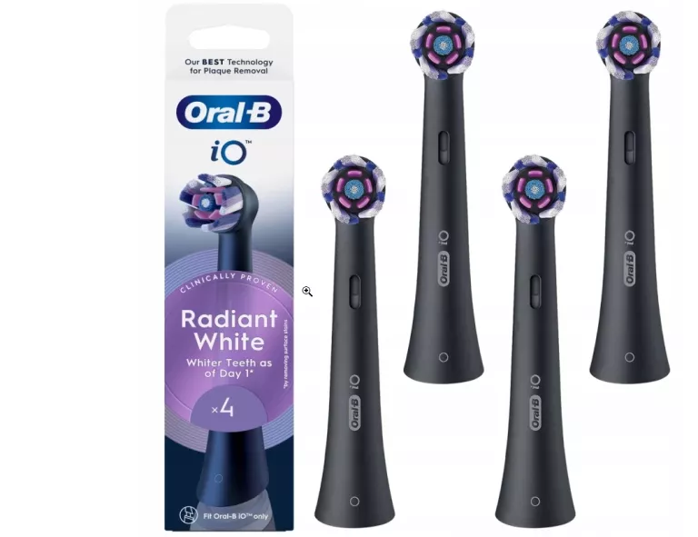 KOŃCÓWKI DO SZCZOTECZKI ORAL-B IO RADIANT WHITE 4 SZTUKI 8700216199254