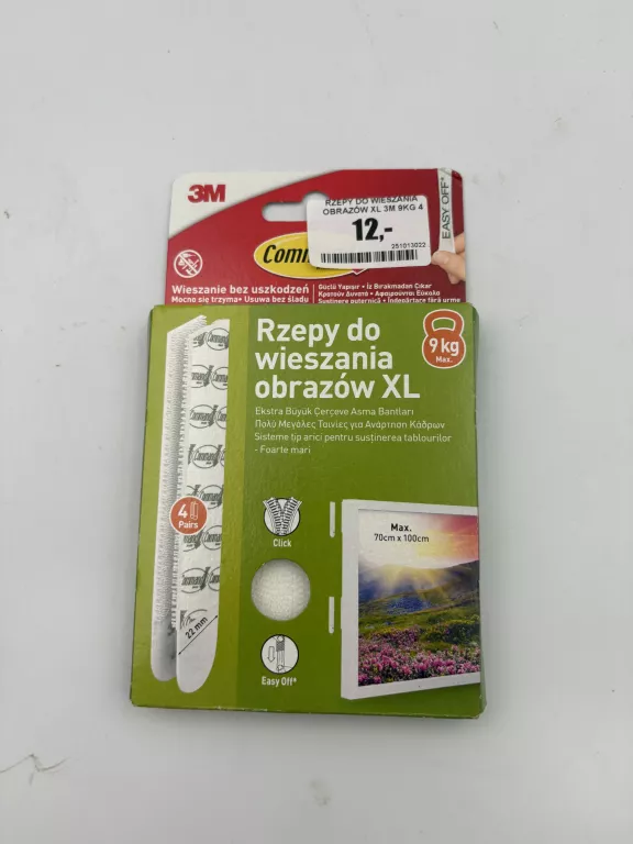 RZEPY DO WIESZANIA OBRAZÓW XL 3M 9KG 4 SZT.