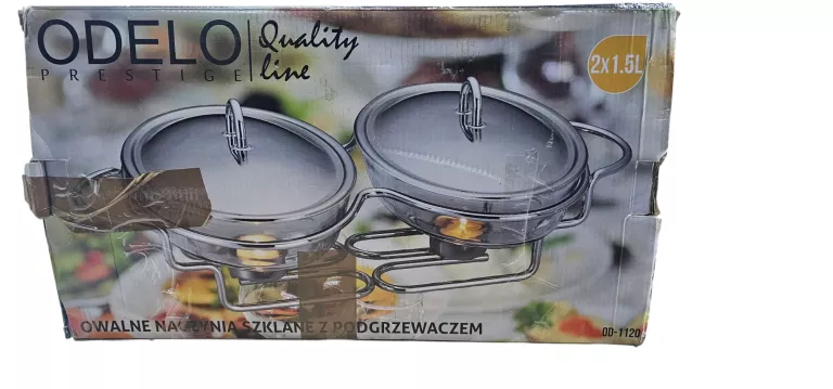 ODELO PRESTIGE NACZYNIE ŻAROODPORNE Z PODGRZEWACZEM 2 X 1,5 L, OD1120