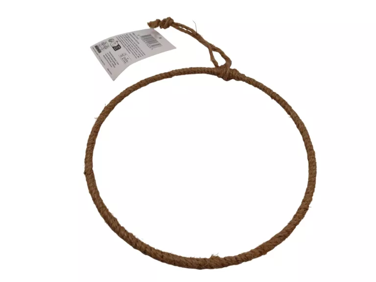 JUTOWA ZAWIESZKA OBRĘCZ KOŁO OBRĘCZ DO DEKORACJI 5 SZTUK