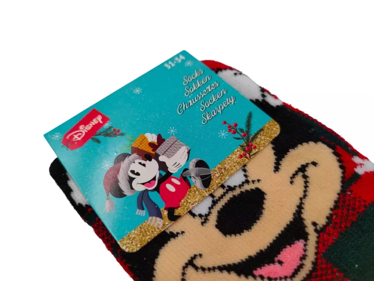 MYSZKA MINNIE ŚWIĄTECZNE SKARPETKI DLA DZIECKA ROZ. 31-34