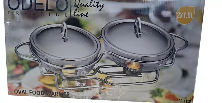 ODELO PRESTIGE NACZYNIE ŻAROODPORNE Z PODGRZEWACZEM 2 X 1,5 L, OD1120