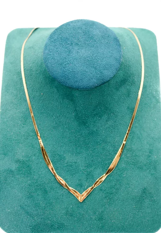 ŚLICZNY ZŁOTY NASZYJNIK P.585 W.4G D.45CM