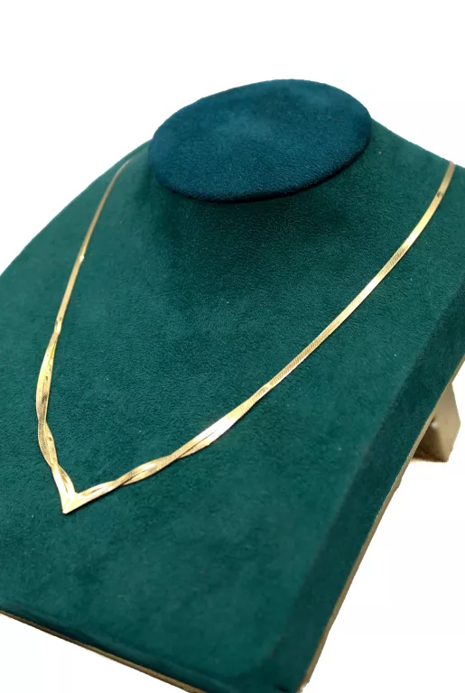 ŚLICZNY ZŁOTY NASZYJNIK P.585 W.4G D.45CM