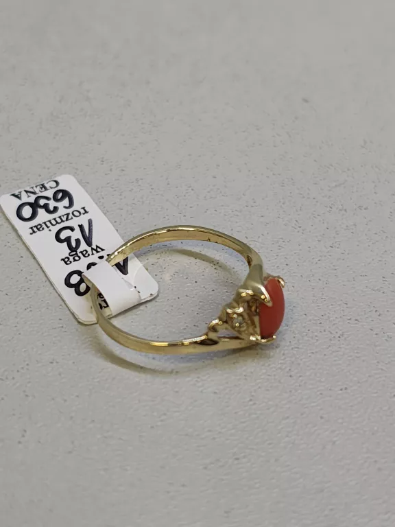 ZŁOTY PIERŚCIONEK 585 1,58G R13