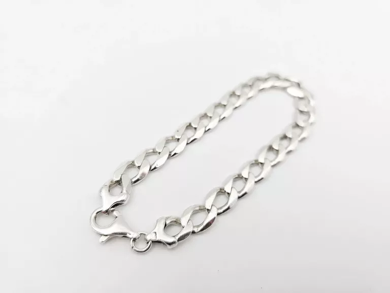 SREBRNA BRANSOLETKA PANCERKA 925 DŁ. 21,5 CM