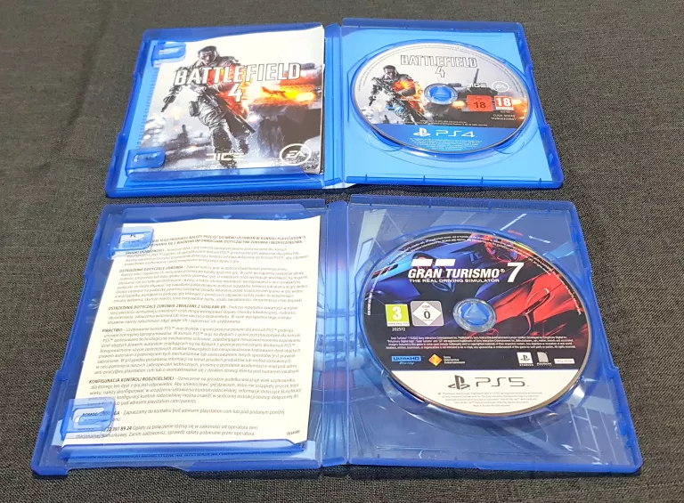KONSOLA PLAYSTATION 5 CFI-1116A 2 PADY+ 2 GRY GRAN TURISMO 7 BATTLEFIELD 4