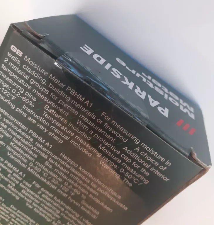 BEZINWAZYJNY WILGOTNOŚCIOMIERZ DO DREWNA PARKSIDE 0-60 %