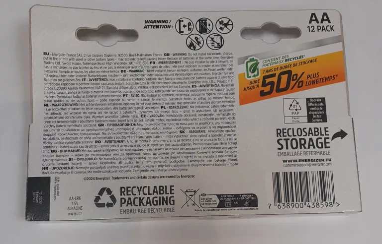 BATERIE ENRGIZER AA 12SZT