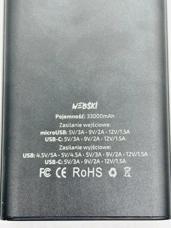 POWERBANK WEBSKI 22,5W 30000MAH