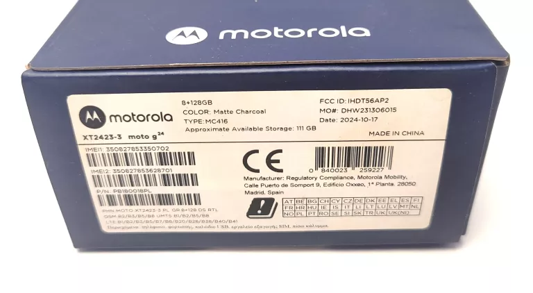 TELEFON MOTOROLA MOTO G24 8/128GB XT2423-3 - OPIS!