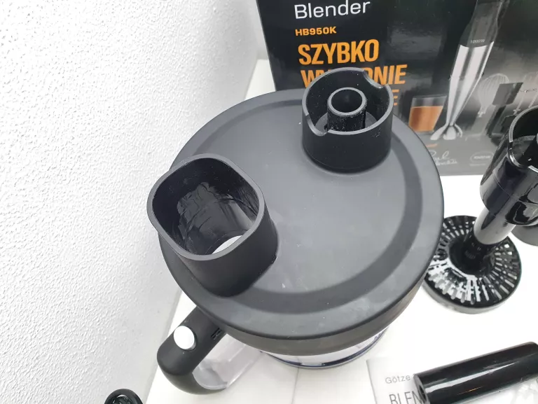 BLENDER RĘCZNY GOTZE & JENSEN HB950K 1000 W CZARNY Z KRAJARKĄ W KOSTKĘ