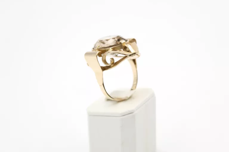 PIĘKNY DUŻY ZŁOTY PIERŚCIONEK 585 ROZM 24