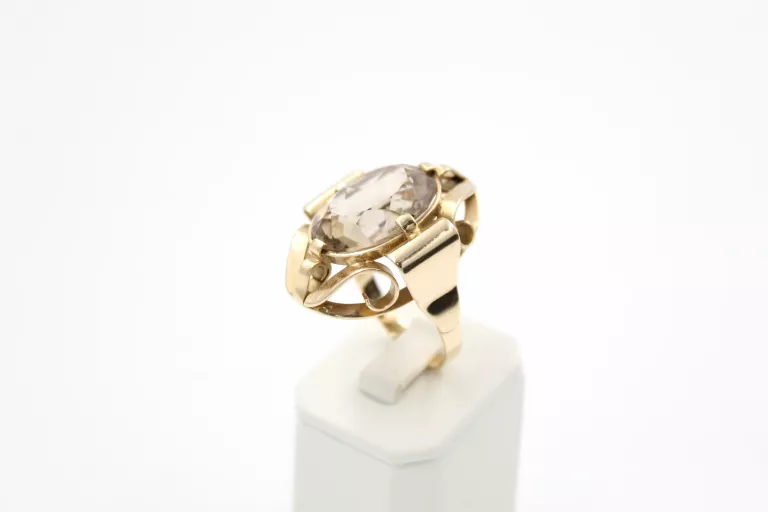 PIĘKNY DUŻY ZŁOTY PIERŚCIONEK 585 ROZM 24